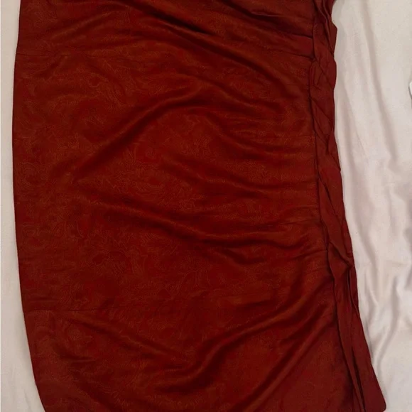 Giorgio Armani Red Paisley Skirt - Picture 7 of 8